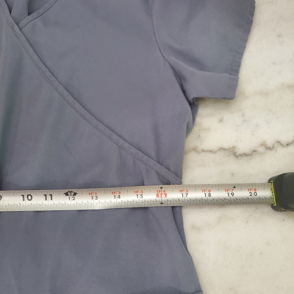 Gray Scrub Top - Picture 8 of 8
